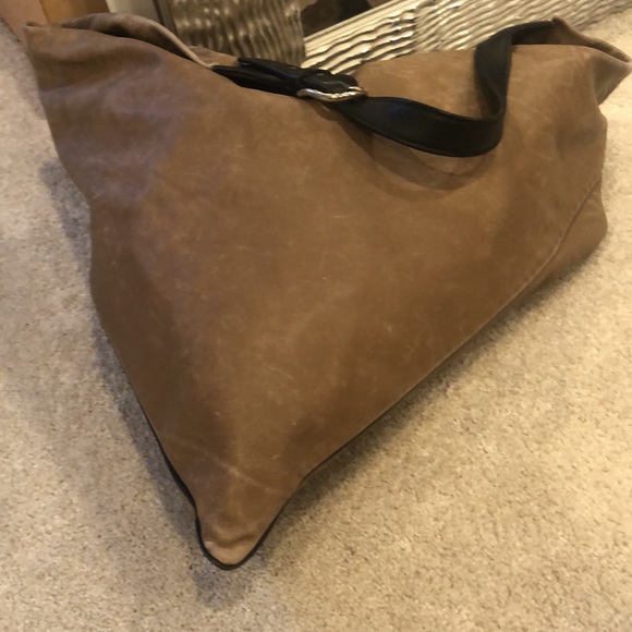 CELLERINI FIRENZI VINTAGE LEATHER HOBO IN SAND - Picture 2 of 8